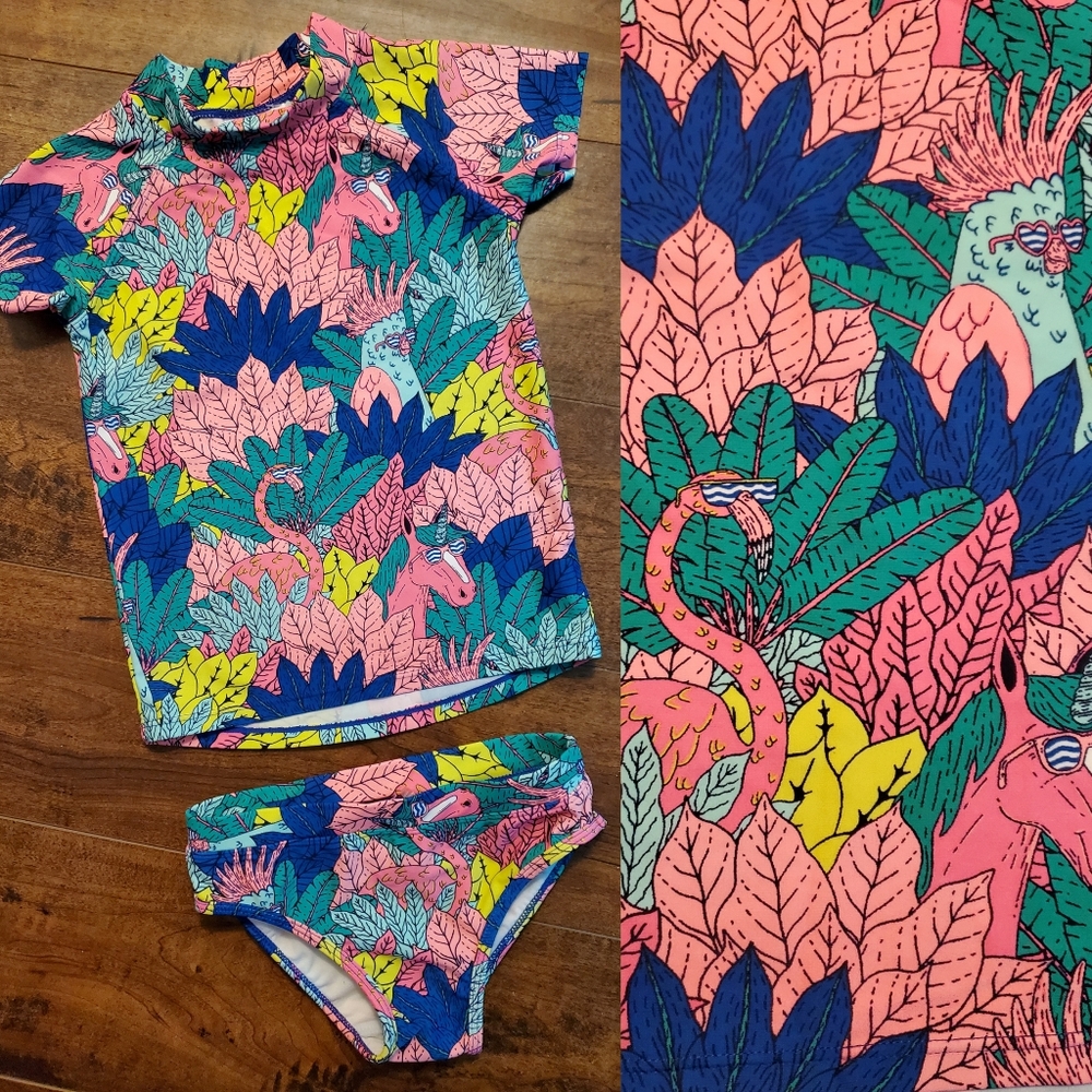 Cotton On Kids Swim Set - Pink, Blue, Green